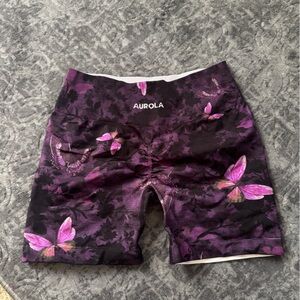 SOLD DO NOT BUY Aurola Women's Purple Butterfly Shorts